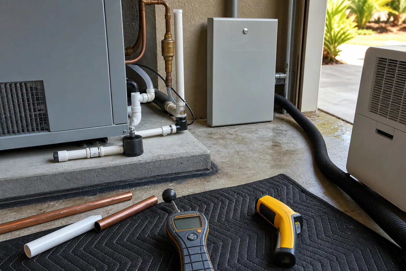 Careful water damage restoration craftsmanship detail